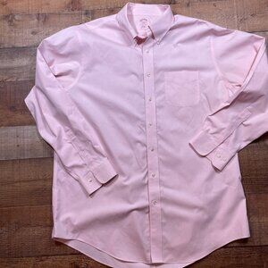 Brooks Brothers Pink Regular Fit Oxford Shirt size 17.5-6/7